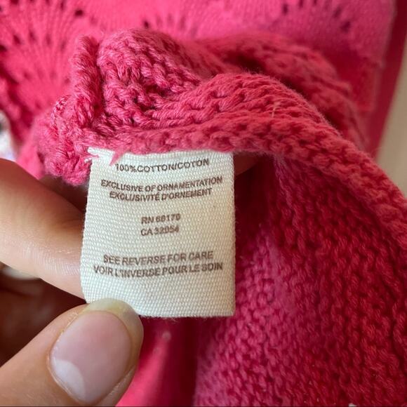 Free People Pink Cardigan Sweater Size Medium - Picture 4 of 11